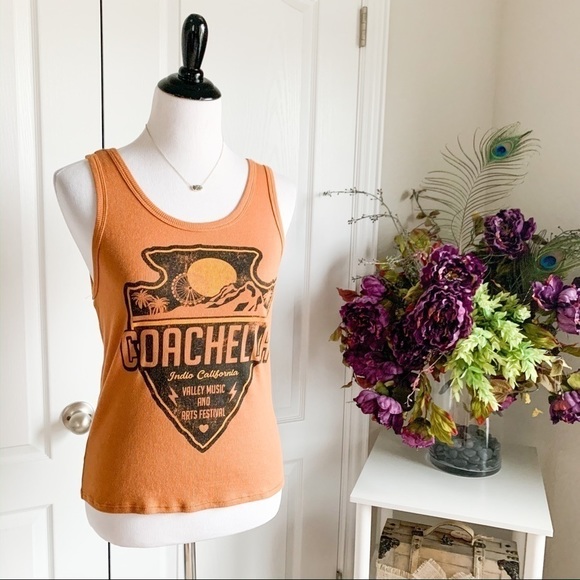 Coachella Orange Tank Top - Picture 1 of 7